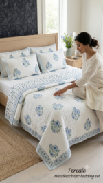 Quilted bedcover set super king size - Image 2