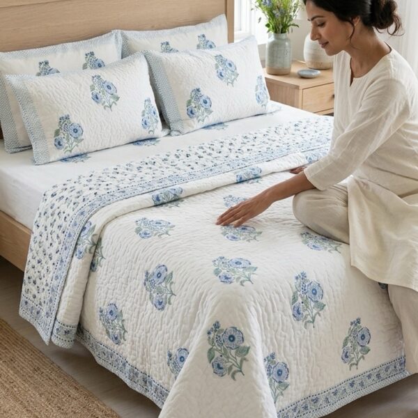 Quilted bedcover set 6 pcs